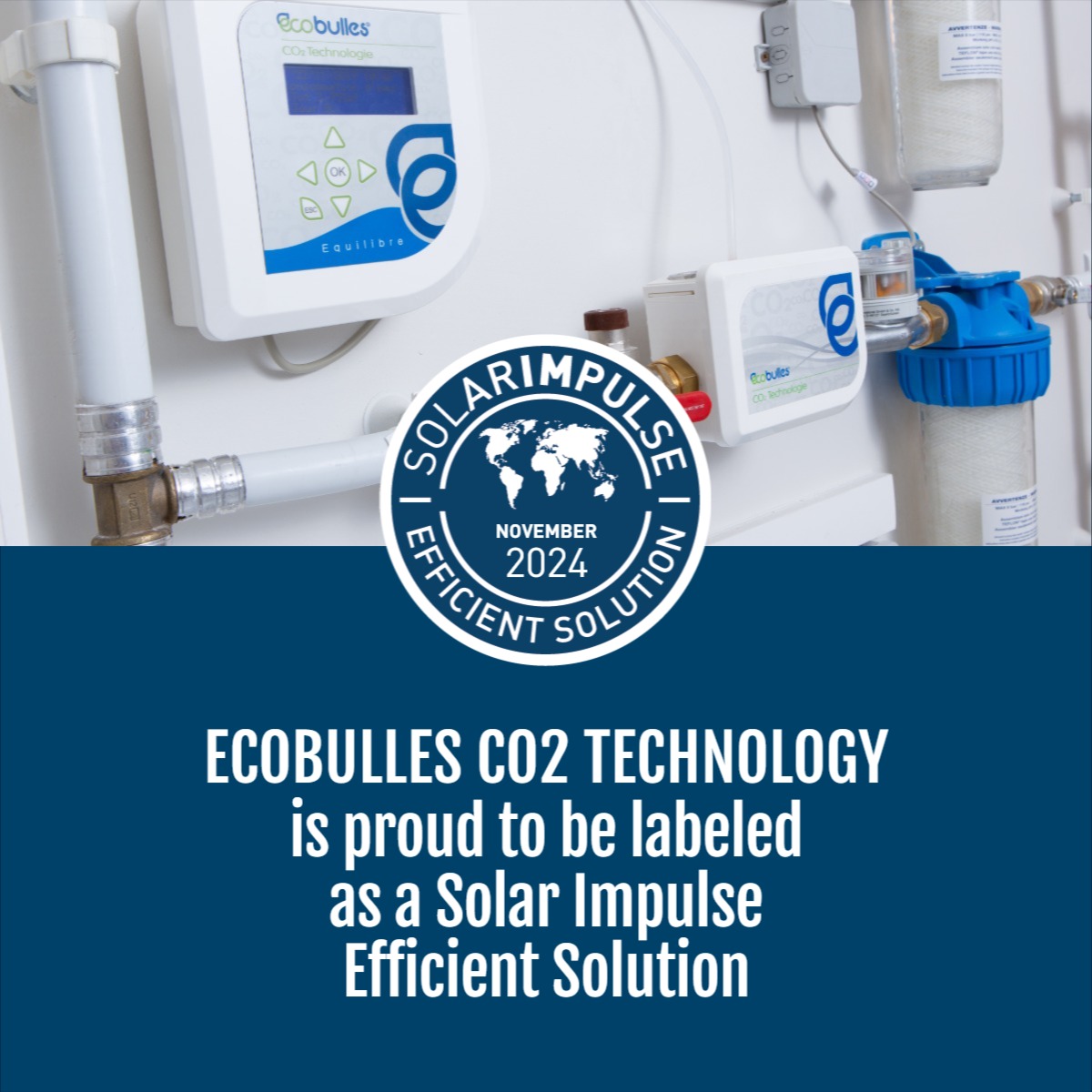 Ecobulles labelisée Solar Impulse